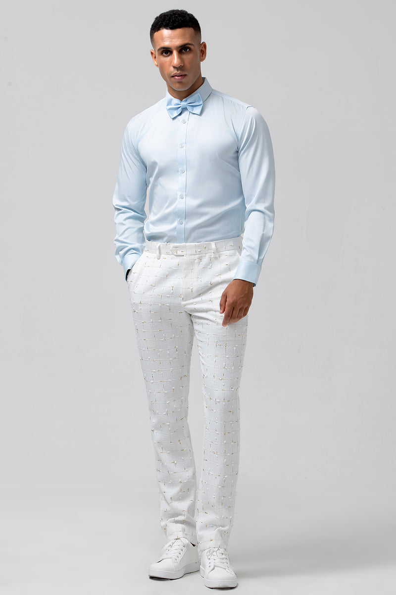 Load image into Gallery viewer, White Peak Lapel 2 Pieces Double Breasted Men's Prom Suits