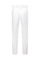 Load image into Gallery viewer, White Plaid Double Breasted 2 Piece Men's Prom Suits