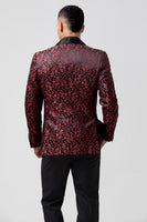 Load image into Gallery viewer, Red Shawl Lapel 2 Pieces Men's Prom Suits