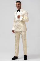 Load image into Gallery viewer, Champagne Shawl Lapel 2 Pieces Men's Suits