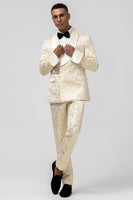 Load image into Gallery viewer, Champagne Shawl Lapel 2 Pieces Men's Suits