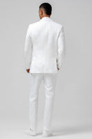 Load image into Gallery viewer, White Notch Lapel Double Breasted 2 Pieces Men's Suits