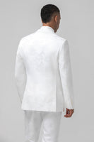 Load image into Gallery viewer, White Notch Lapel Double Breasted 2 Pieces Men's Suits