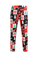 Load image into Gallery viewer, Red Christmas Tree Printed 3 Piece Men's Suits