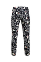 Load image into Gallery viewer, Men's Black Christmas Printed 3-Piece One Button Party Suits