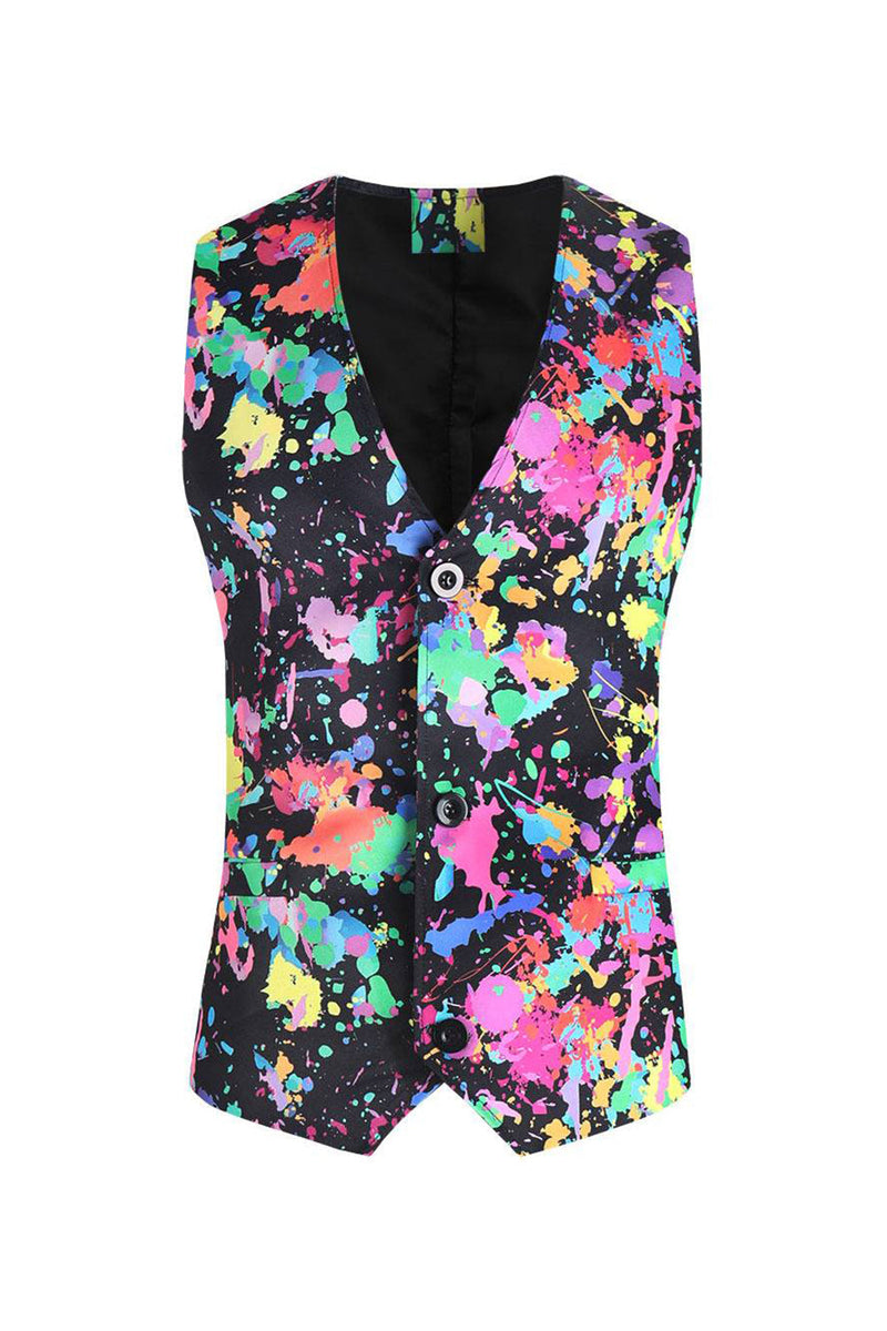 Load image into Gallery viewer, Men's Christams Printed Colorful 3-Piece One Button Party Suits