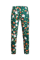 Load image into Gallery viewer, Men's Green Christmas Printed 3-Piece One Button Party Suits
