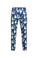Load image into Gallery viewer, Notched Lapel One Button Blue Snowman Printed Men's Suits