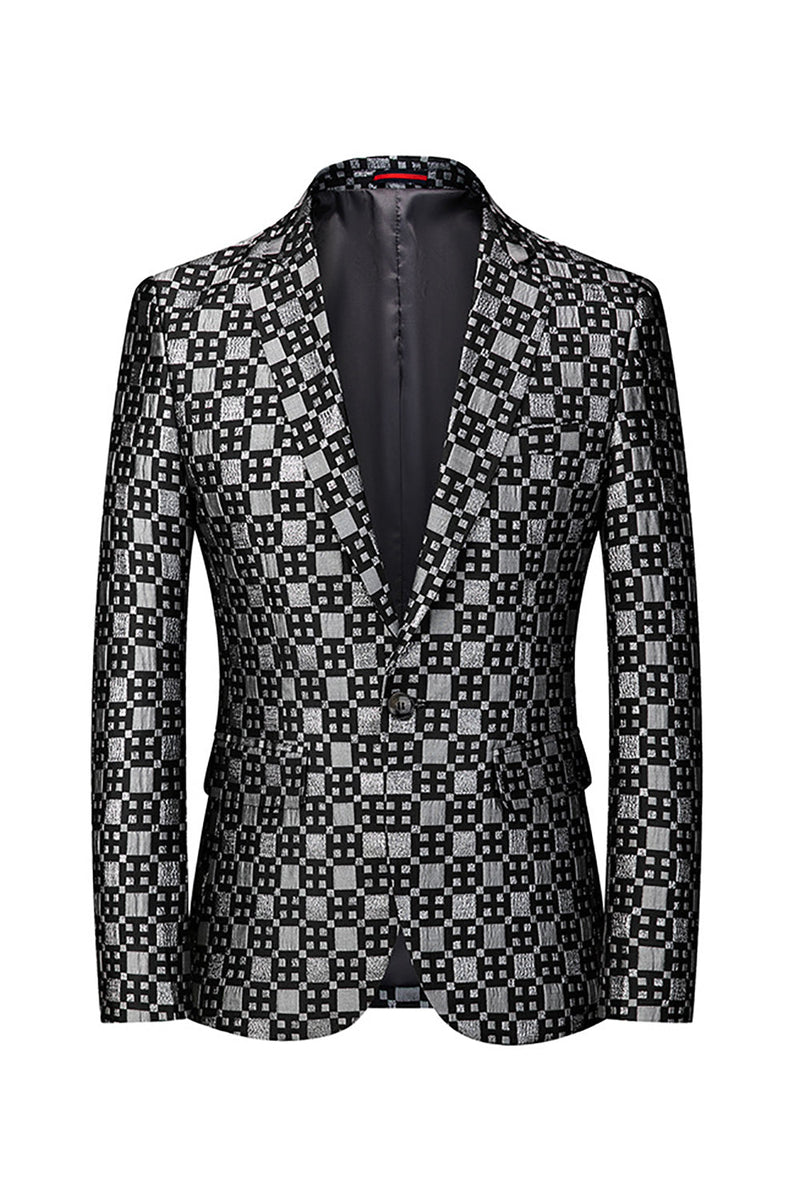 Load image into Gallery viewer, Silm Fit Notched Lapel Small Green Square Men's Prom Blazer