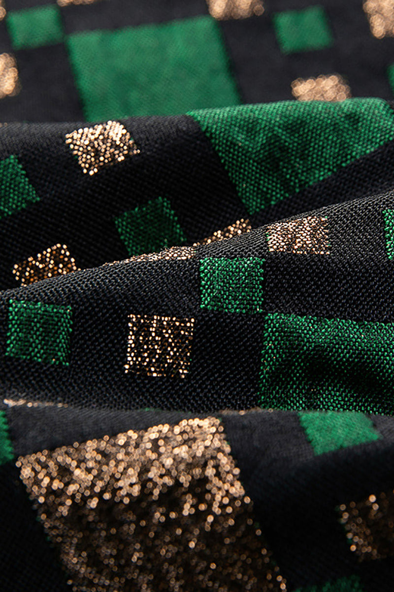 Load image into Gallery viewer, Silm Fit Notched Lapel Small Green Square Men's Prom Blazer