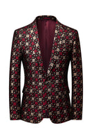 Load image into Gallery viewer, Silm Fit Notched Lapel Small Green Square Men's Prom Blazer