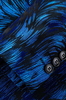 Load image into Gallery viewer, Notched Lapel One Button Royal Blue Men's Prom Blazer