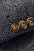 Load image into Gallery viewer, Silm Fit Notched Lapel Two Buttons Grey Men's Prom Suits