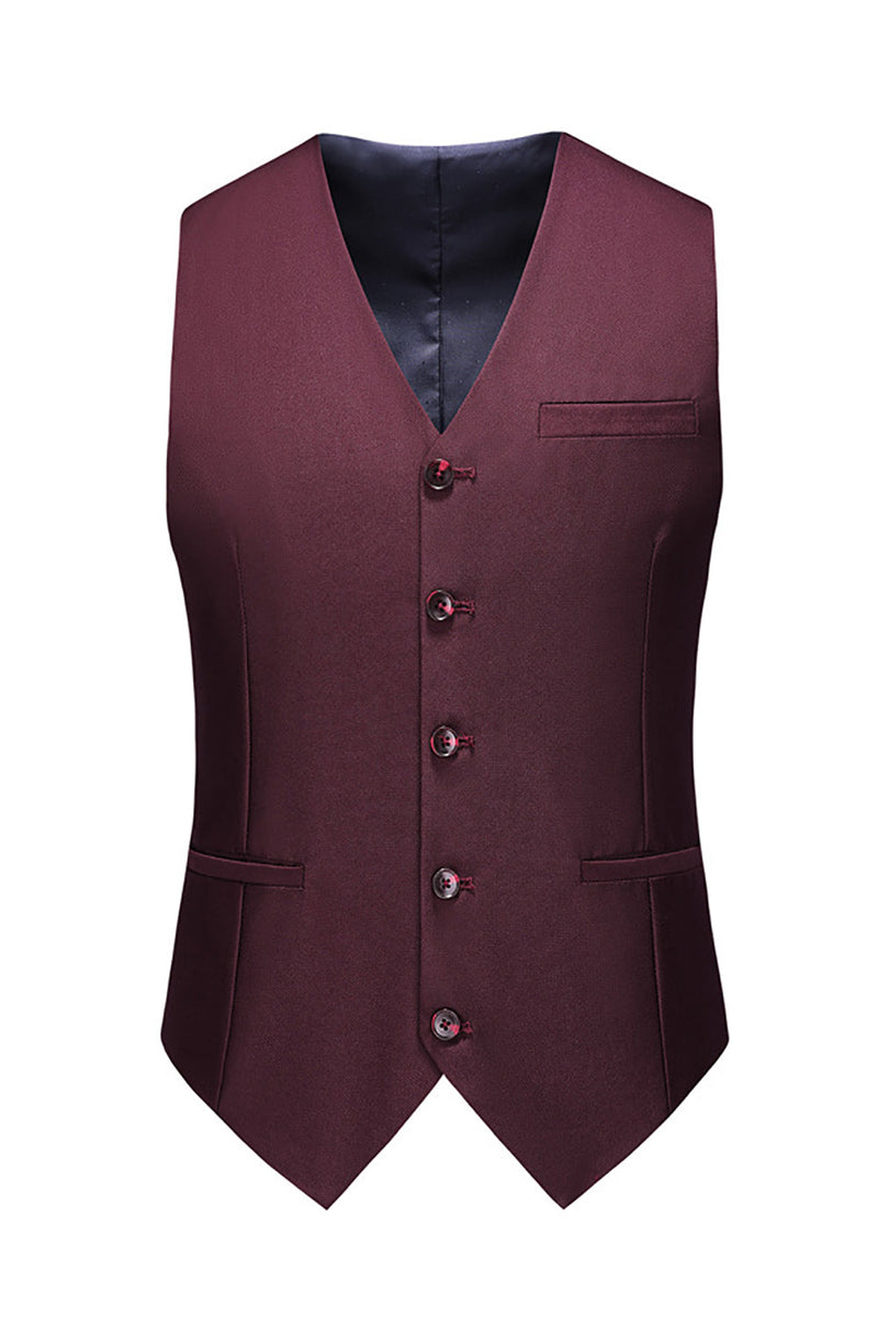 Load image into Gallery viewer, Notched Lapel Two Buttons Black Men's Prom Suits