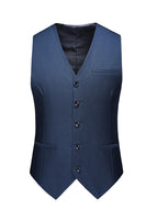 Load image into Gallery viewer, Notched Lapel Two Buttons Black Men's Prom Suits