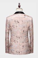 Load image into Gallery viewer, Light Khaki Jacquard Shawl Lapel 2 Piece Men's Prom Suits