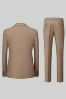 Load image into Gallery viewer, Black Peak Lapel 3 Piece Men Suits