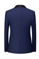 Load image into Gallery viewer, Royal Blue 3 Piece Shawl Lapel Men's Prom Suits