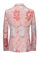 Load image into Gallery viewer, Light Pink Jacquard 2 Piece Notched Lapel  Men's Prom Suits