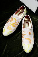 Load image into Gallery viewer, Pink Jacquard Slip-On Men's Shoes
