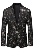 Load image into Gallery viewer, Black Stars Men's Prom Blazer