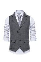 Load image into Gallery viewer, Single Breasted Lapel Navy Men's Suit Vest