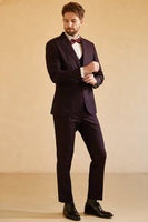 Load image into Gallery viewer, Notched Lapel Single Button Wedding Suit
