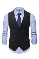 Load image into Gallery viewer, Peak Lapel Single Breasted Woolen Men's Vest