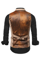 Load image into Gallery viewer, Peak Lapel Single Breasted Woolen Men's Vest