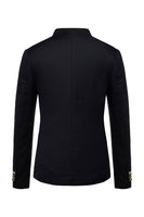 Load image into Gallery viewer, Navy Stand Collar Single Breasted Men's Blazer