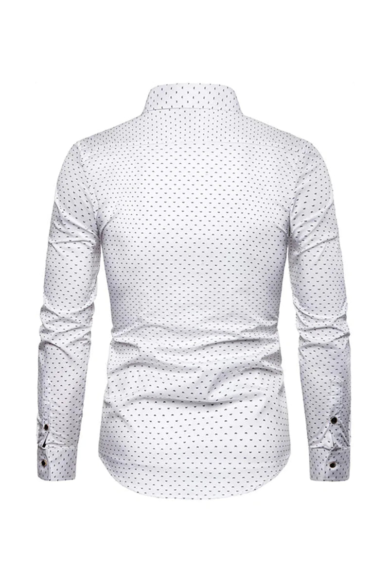Load image into Gallery viewer, Fashion Print Long Sleeve Men's Plus Size Shirt