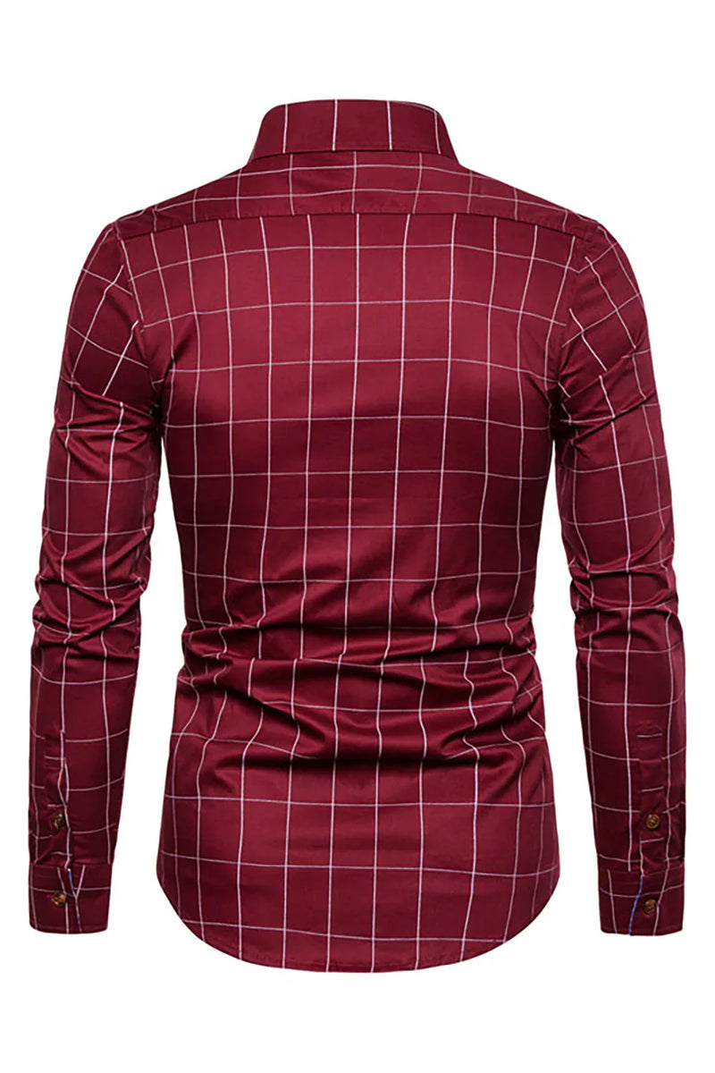 Load image into Gallery viewer, Plus Size Business Slim Square Neck Men's Shirt
