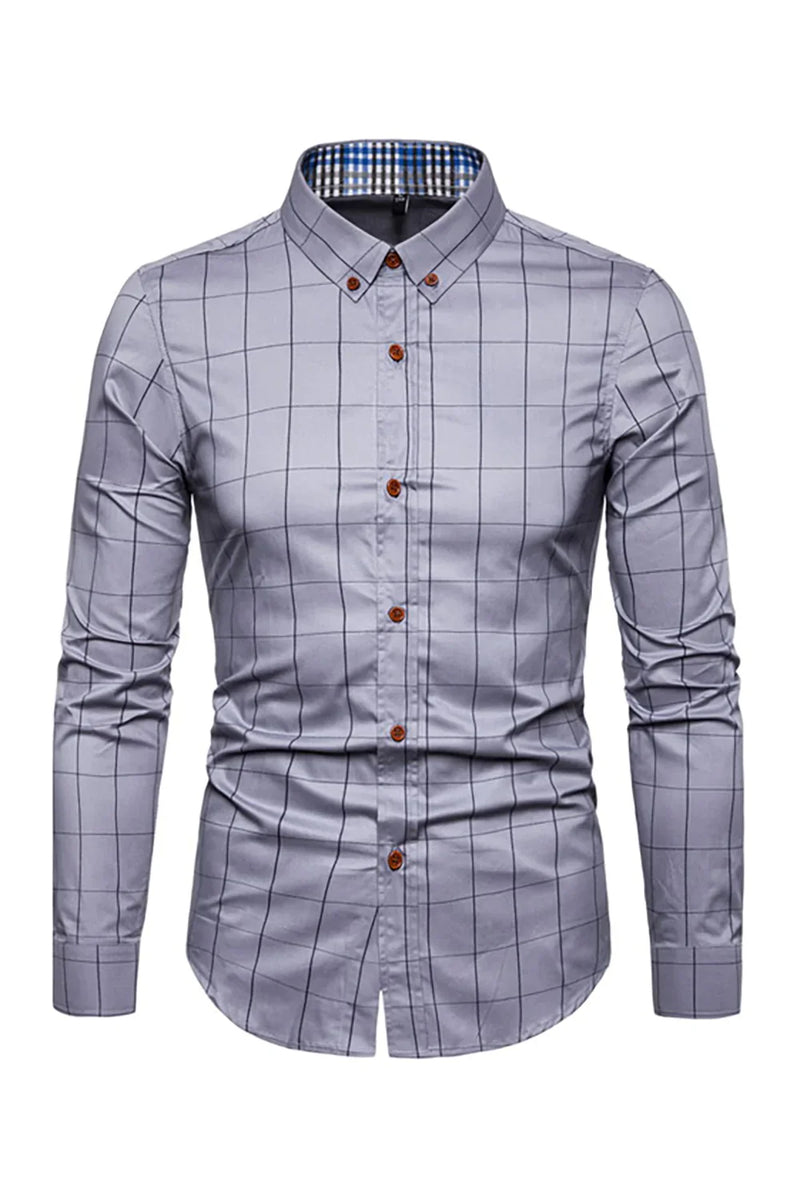 Load image into Gallery viewer, Plus Size Business Slim Square Neck Men's Shirt