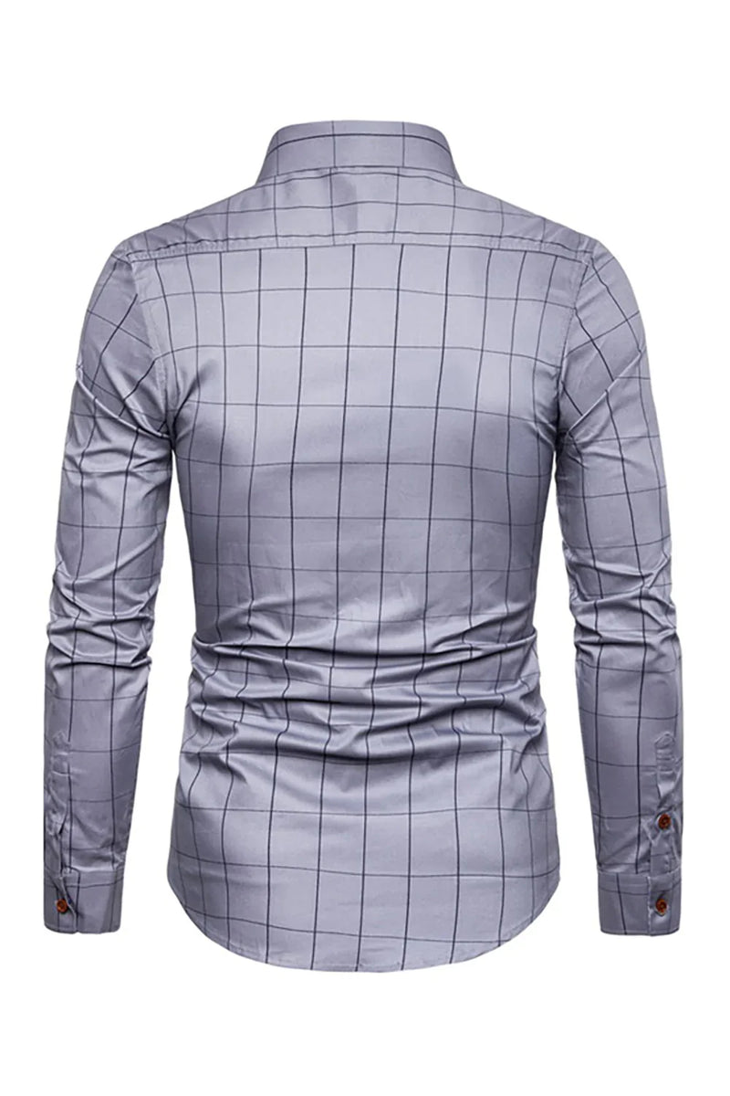 Load image into Gallery viewer, Plus Size Business Slim Square Neck Men's Shirt