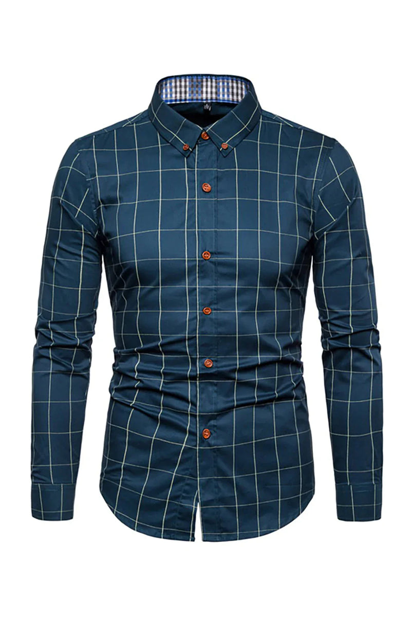 Load image into Gallery viewer, Plus Size Business Slim Square Neck Men's Shirt