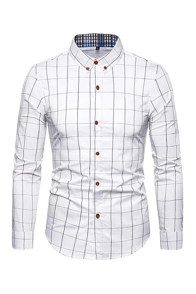 Load image into Gallery viewer, Plus Size Business Slim Square Neck Men's Shirt