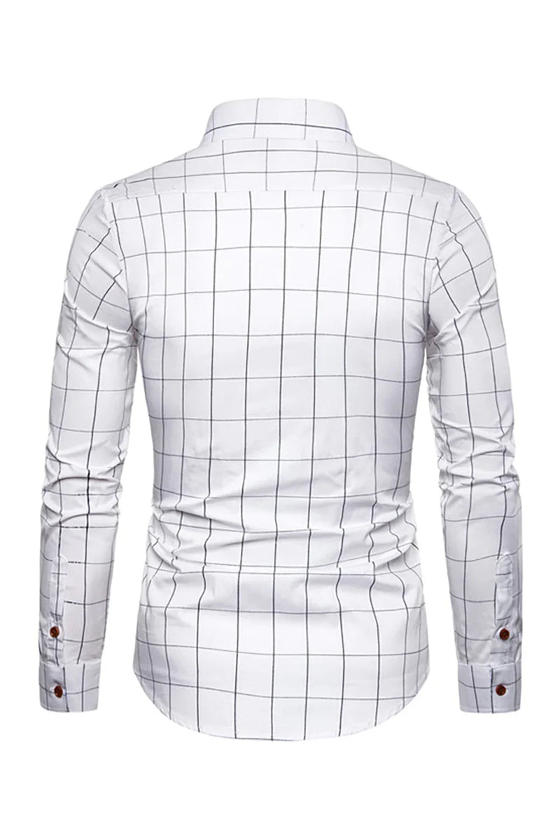 Load image into Gallery viewer, Plus Size Business Slim Square Neck Men's Shirt