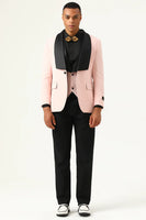 Load image into Gallery viewer, Pink Shawl Lapel 3 Piece Men's Prom Suits