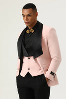 Load image into Gallery viewer, Pink Shawl Lapel 3 Piece Men's Prom Suits