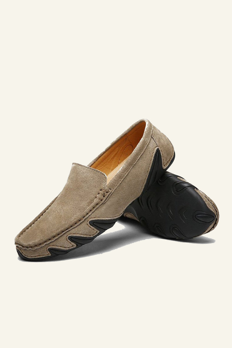 Load image into Gallery viewer, Nubuck Leather Men's Peas Shoes