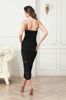 Load image into Gallery viewer, White Spaghetti Straps Ruched Graduation Dress