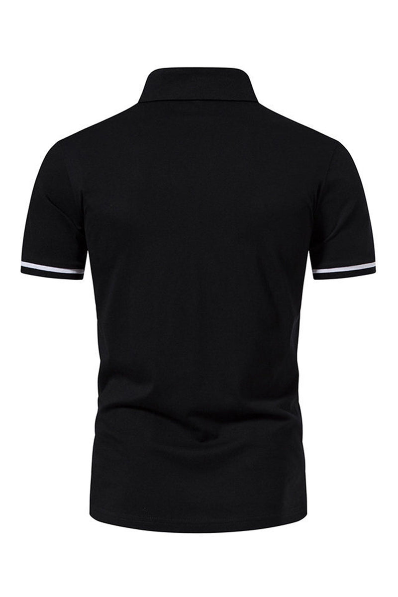 Load image into Gallery viewer, Casual Summer Short Sleeves Men's Tops with Zipper