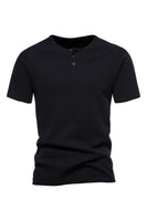 Load image into Gallery viewer, Buttons Summer Short Sleeves Casual Men's T-shirt
