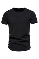 Load image into Gallery viewer, Slim Fit Black Summer Men's T-shirt