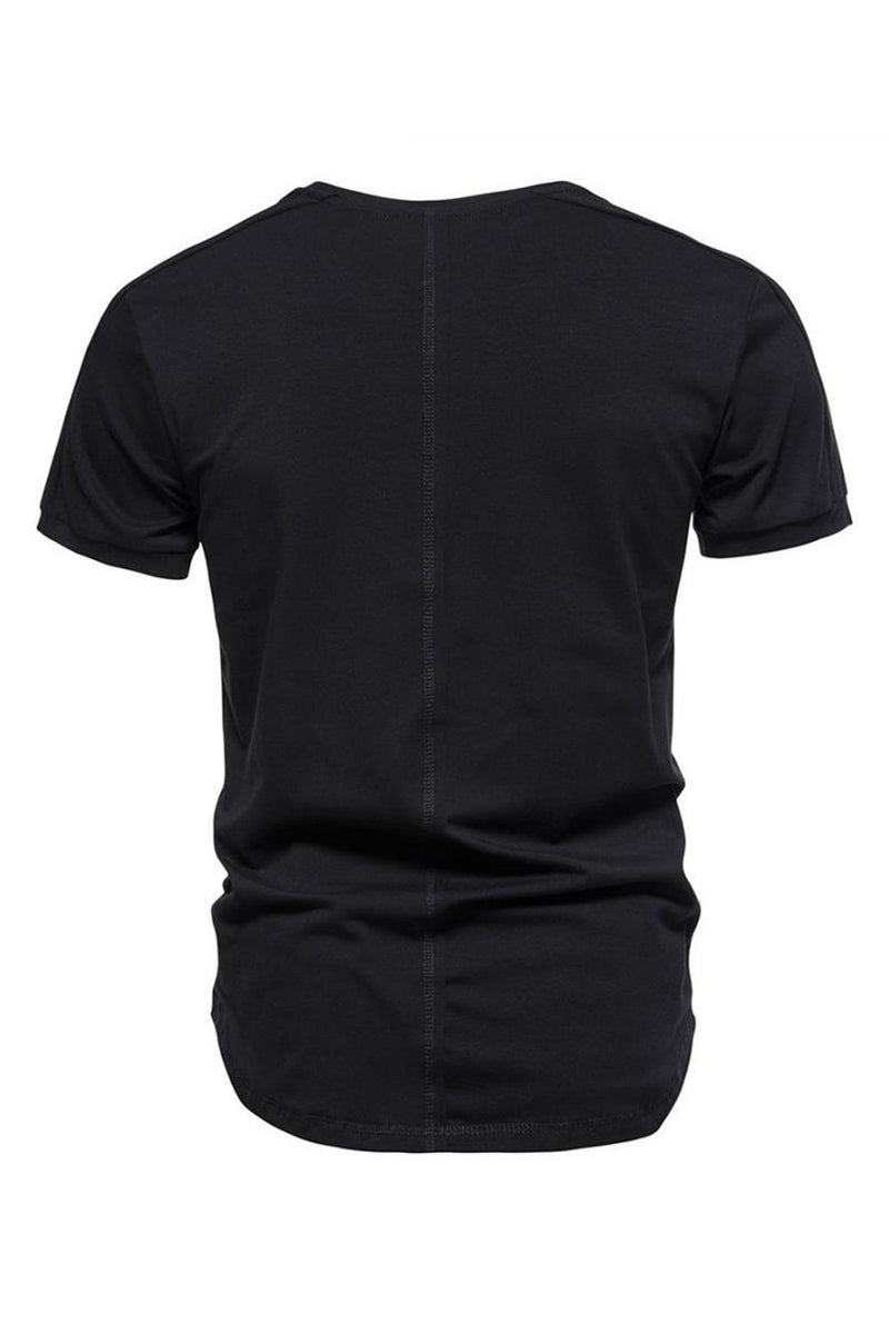 Load image into Gallery viewer, Slim Fit Black Summer Men's T-shirt