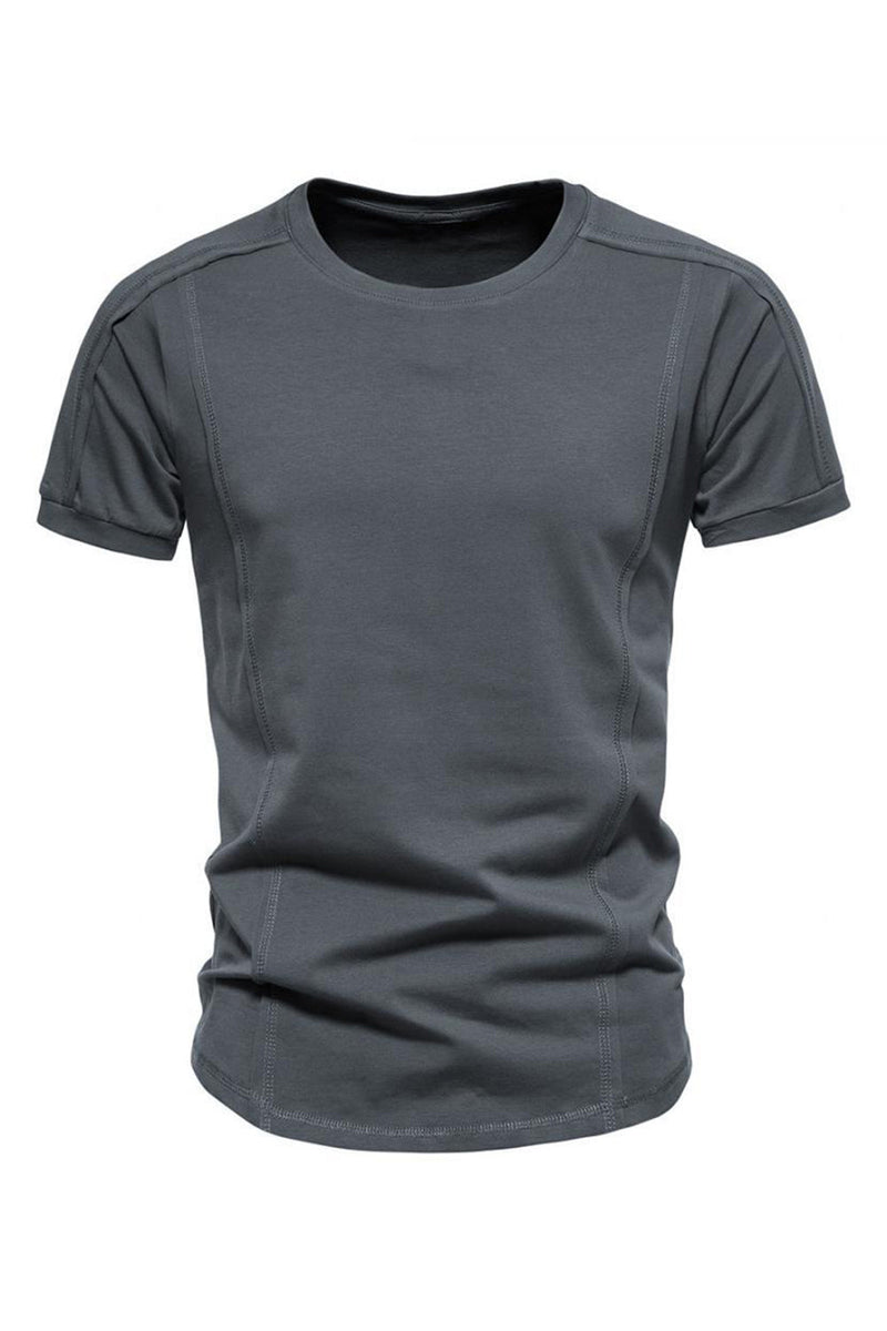 Load image into Gallery viewer, Slim Fit Black Summer Men's T-shirt