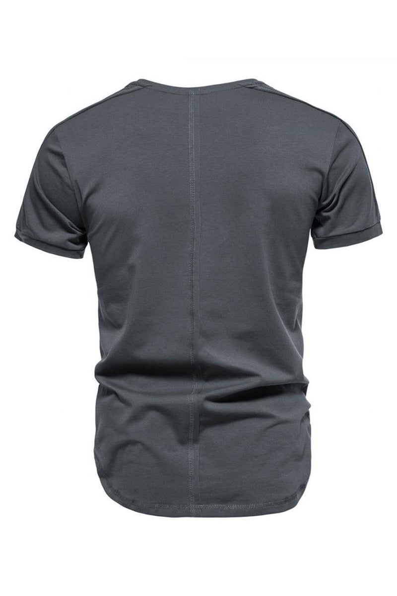 Load image into Gallery viewer, Slim Fit Black Summer Men's T-shirt