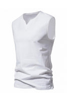 Load image into Gallery viewer, Sleeveless Black V-neck Summer Men's T-shirt