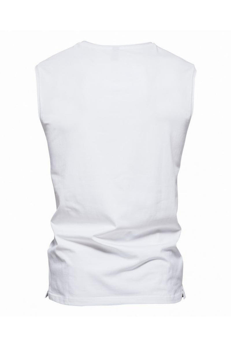 Load image into Gallery viewer, Sleeveless Black V-neck Summer Men's T-shirt