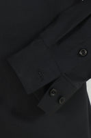 Load image into Gallery viewer, Men's Black Solid Long Sleeves Suit Shirt